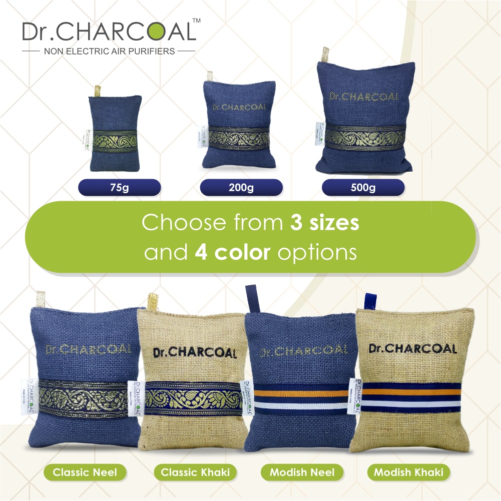 Dr. Charcoal - Car Air Purifier - Removes Bad smell & Pollutants